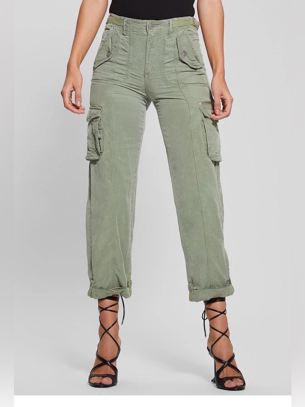 GUESS Light Olive Green Women’s Cargo Pants